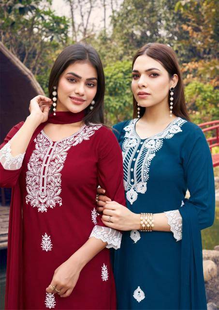 Woodee white lotus vol-2 Kurti exporters in Pune